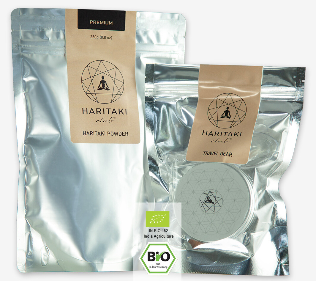 Bio Haritaki Pulver Travel Set (250g)